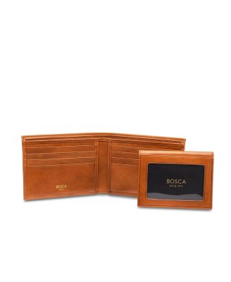 Men's Old Leather Credit Wallet with I.D. Passcase