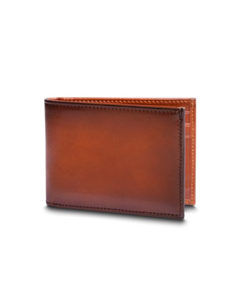 Мужской кошелёк Bosca Hard Burnished Italia Small Bifold Wallet