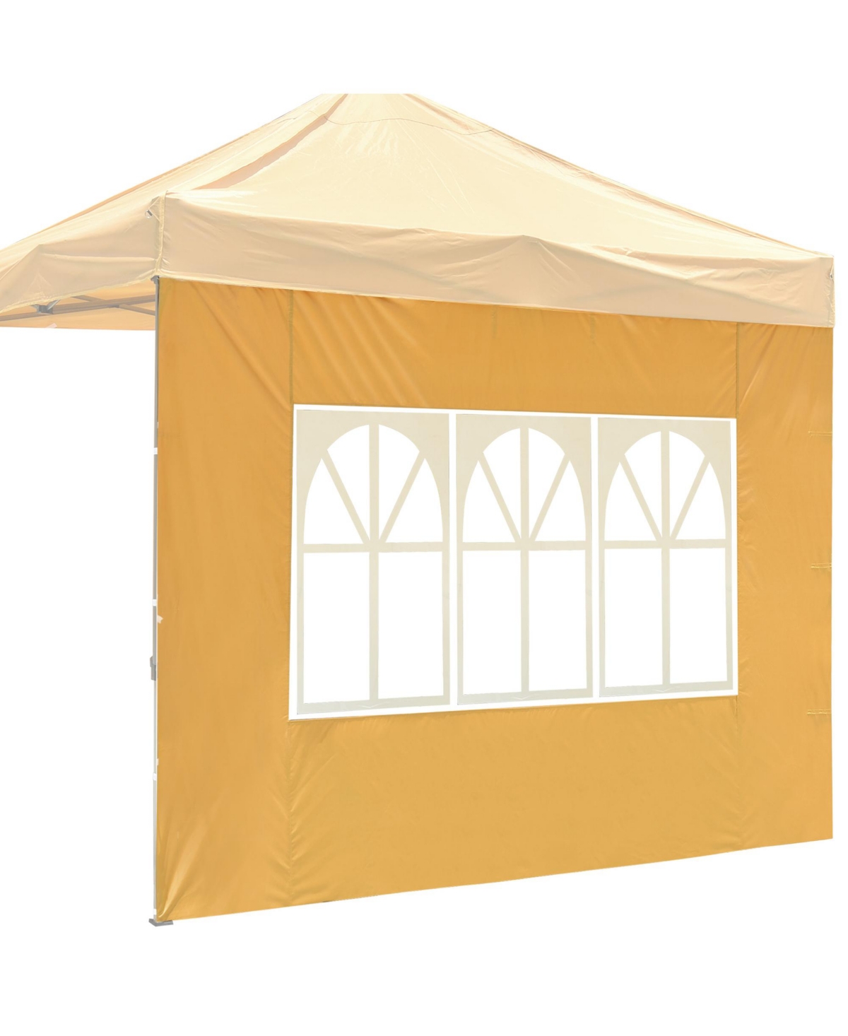 Privacy Window Sidewall UV30+ Fits 10x10ft Canopy Gazebo 1 Piece - Bright Orange
