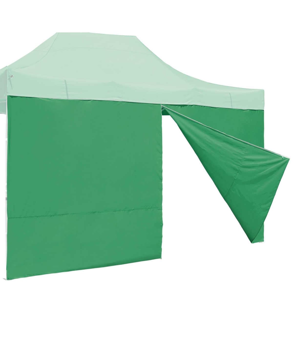 1 Pack Side Wall for 10x15 Ft Ez Pop Up Canopy Tent UV50+ Zipper Yard - Green