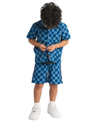 Sovereign Code - Toddler & Little Boys Trey Checker-Print Swim Trunks