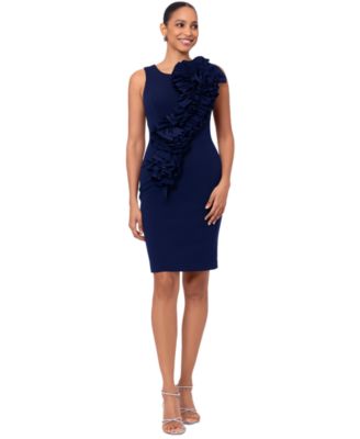 Betsy & Adam Women's Ruffled Sheath Dress - Macy's