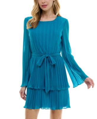 fit and flare bell sleeve dress Open Back Fit-And-Flare Wedding Dress main image 1