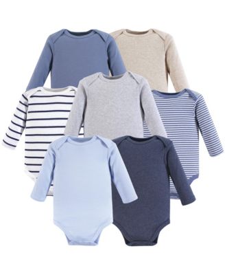 Long-Sleeve Cotton Bodysuit Collection 7-Piece Set