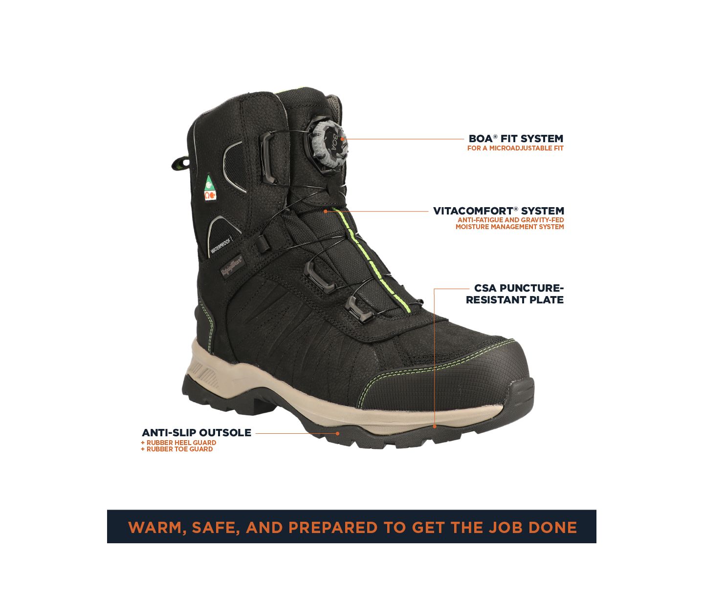 Мужские ботинки RefrigiWear Extreme Freezer Boot, цвет: Чёрный — фото 76