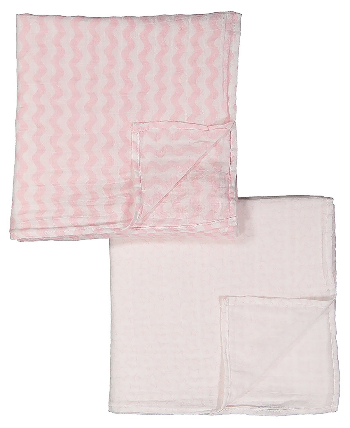 Shop Tendertyme Baby Girls Stars Nursery Blanket Collection, 7 Piece Set In Pink And White