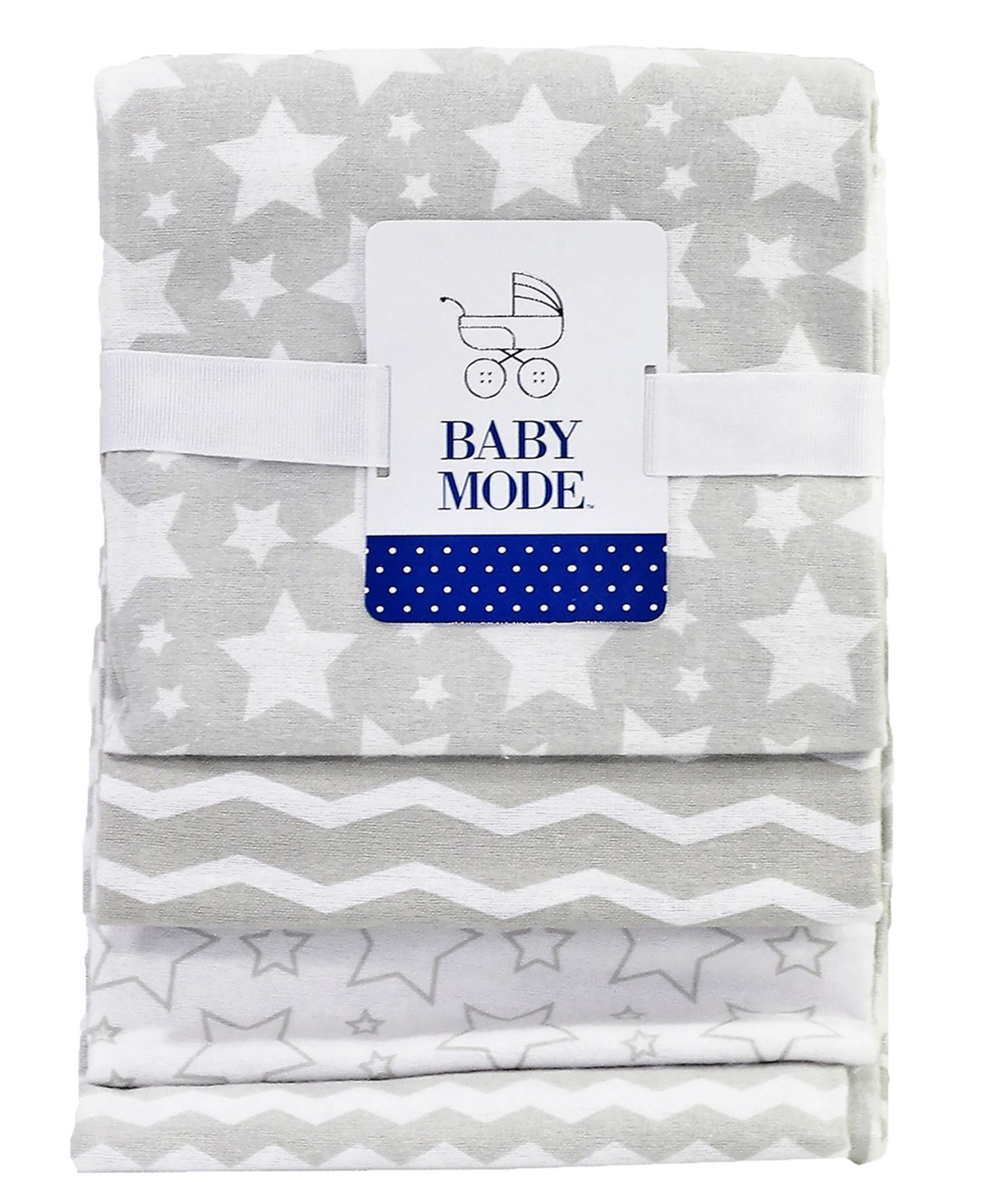 Shop Tendertyme Baby Boys Or Baby Girls Stars Nursery Blanket Collection, 7 Piece Set In Gray And White