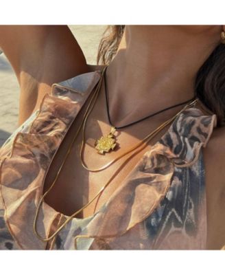 - Palmer Wrap Snake Chain Necklace