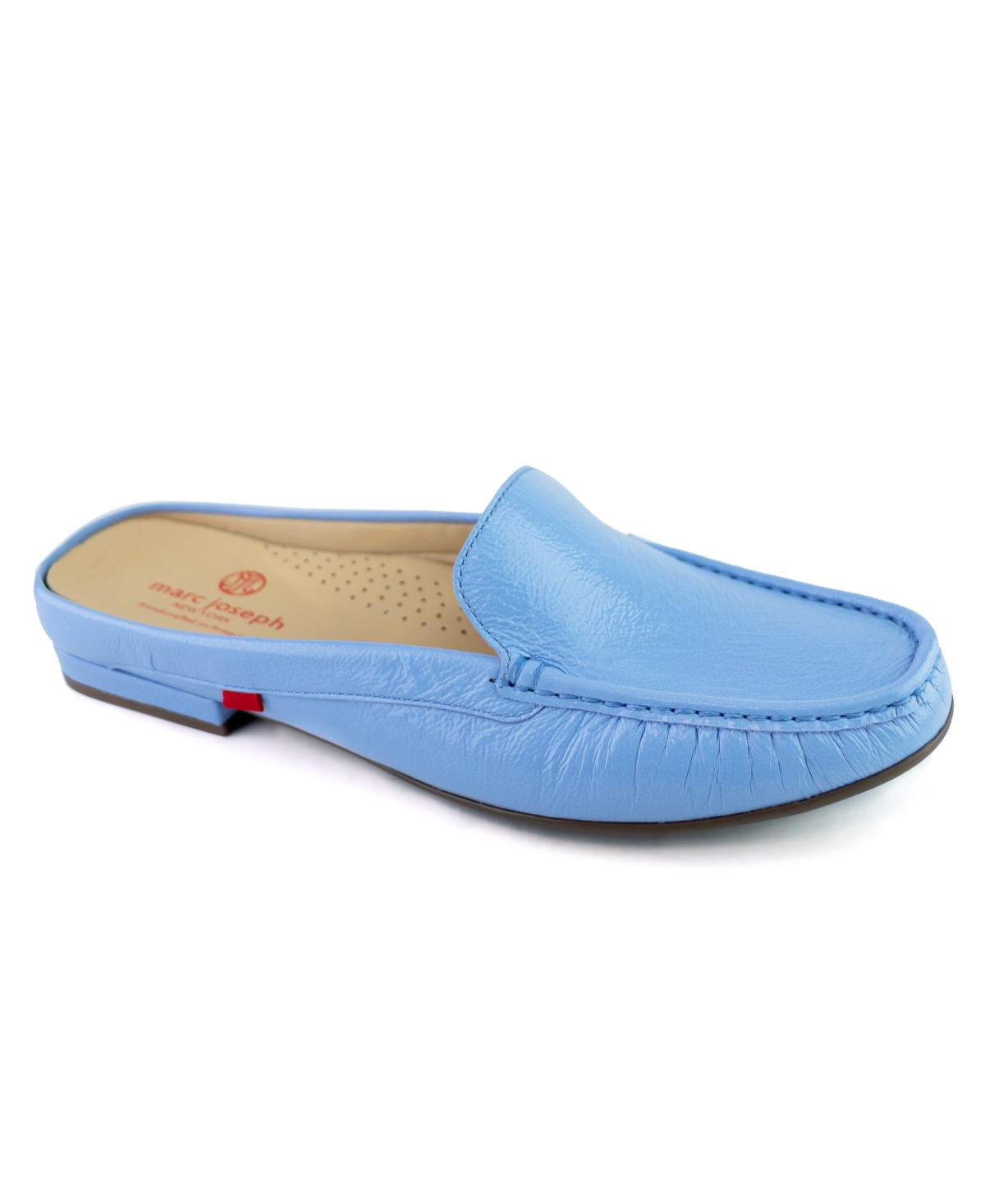 Amsterdam Leather Mules - Sky Blue S