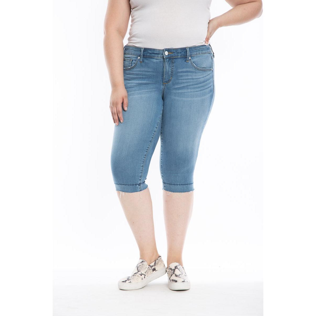 Women's Mid Rise Crop Jeans - Lea