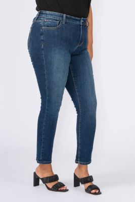 Plus Size High Rise Ankle Skinny Jeans