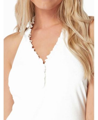 Women's Swim Nina Ruffled Trim Tankini Top