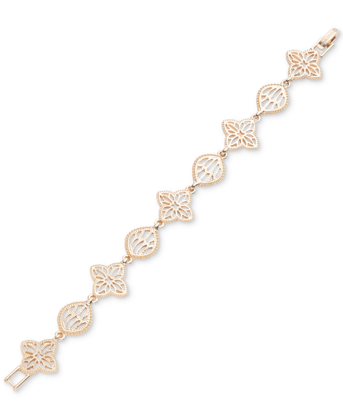 Shop Marchesa Gold-tone Filigree Flex Foldover Bracelet