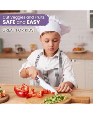 3-Piece Kids Knife Set for Real Cooking & Baking with Serrated Edges