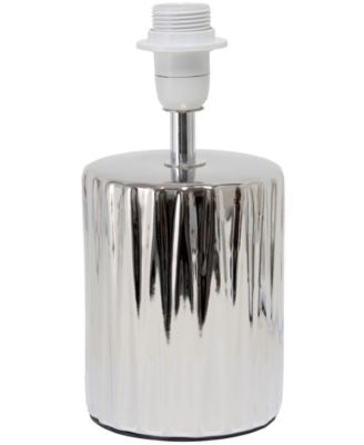 11.61" Tall Contemporary Ruffled Metallic Gold Capsule Bedside Table Desk Lamp with Black Drum Fabric Shade