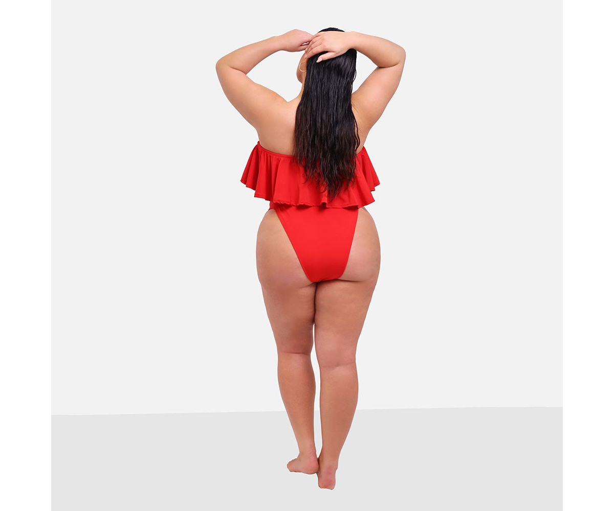 Rebdolls Plus Size Sea Breeze High Cut Swim Bottom