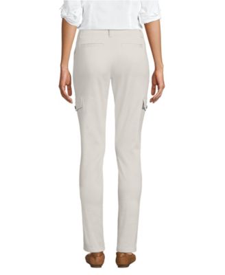 Women's Mid Rise Slim Cargo Chino Pants