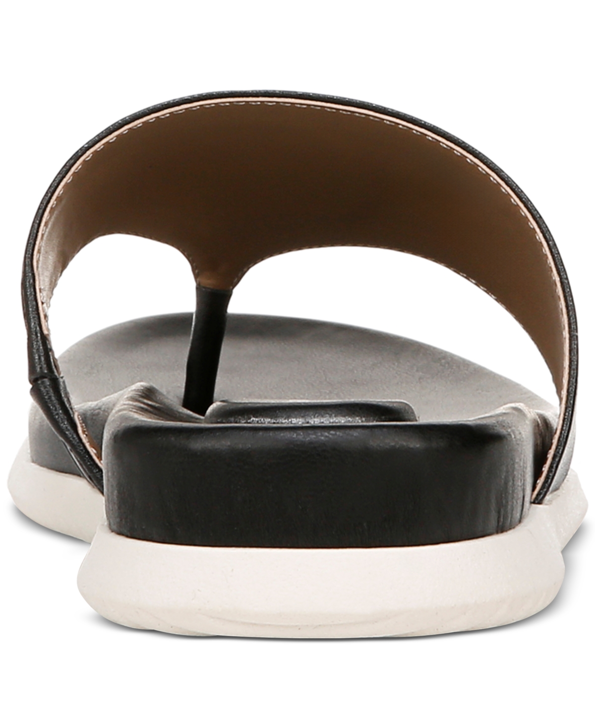 Shop Giani Bernini Cindey Sport Memory Foam Flat Thong Sandals, Created For Macy's In Black