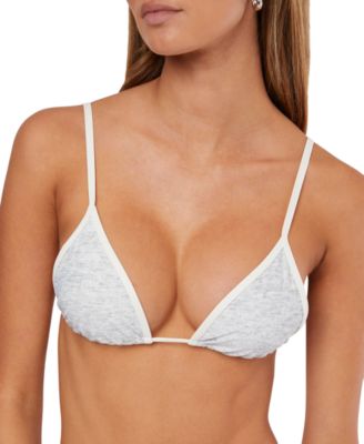 WeWoreWhat - Women's Cooper V-Neck Tie-Back Bikini Top