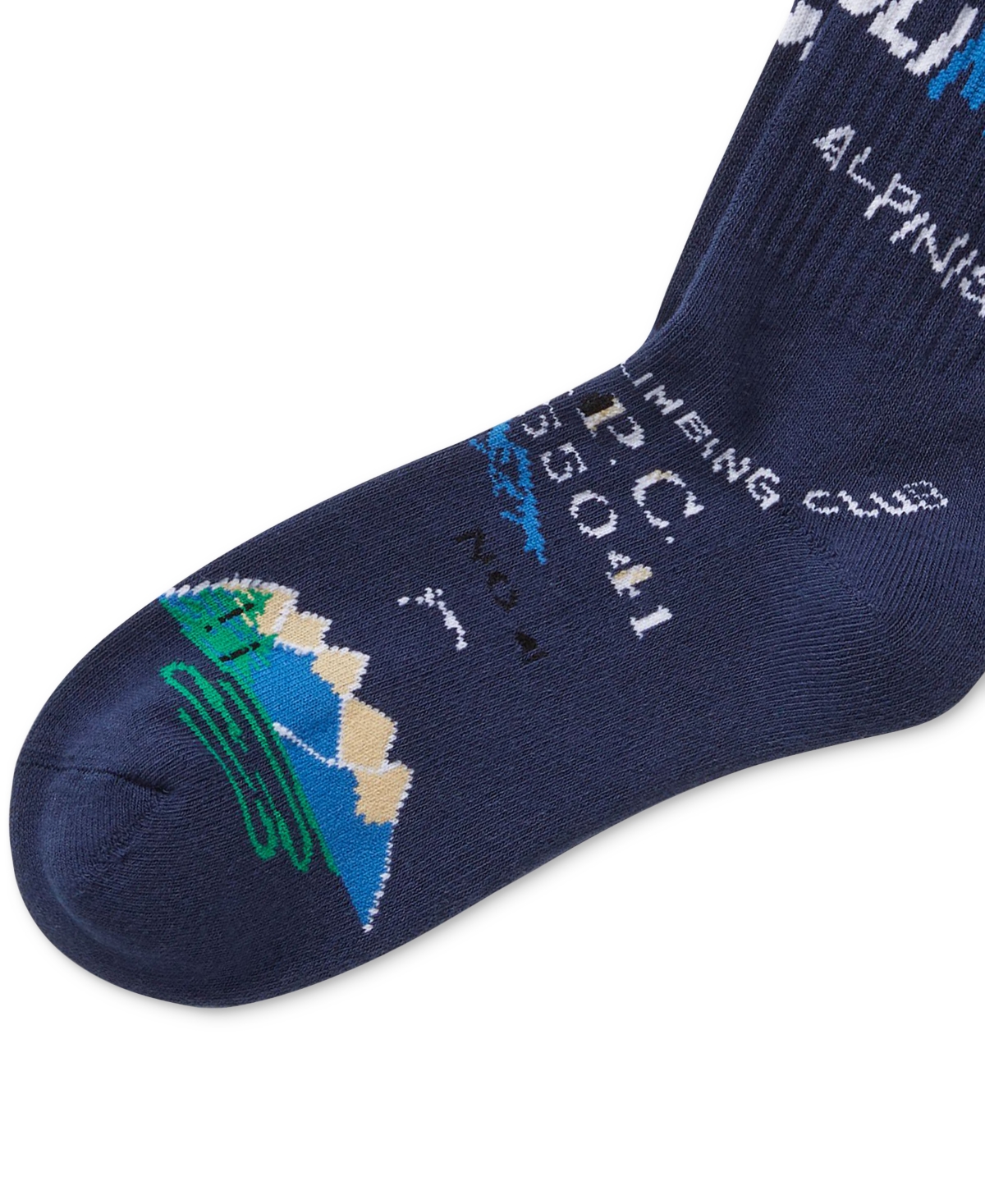 Shop Polo Ralph Lauren Men's Peace & Love Crew Socks In Navy