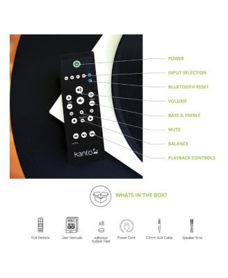 YU4 Powered Bookshelf Speakers with Built-In Bluetooth - Pair