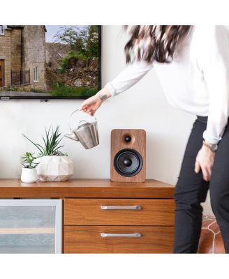 YU6 Powered Bookshelf Speakers with Built-In Bluetooth - Pair