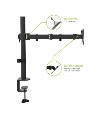 DML1000 Fully Adjustable Single Arm Desktop Monitor Mount