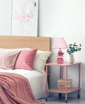 Priva 17.25" Contemporary Ceramic Stacking Stones Table Desk Lamp 