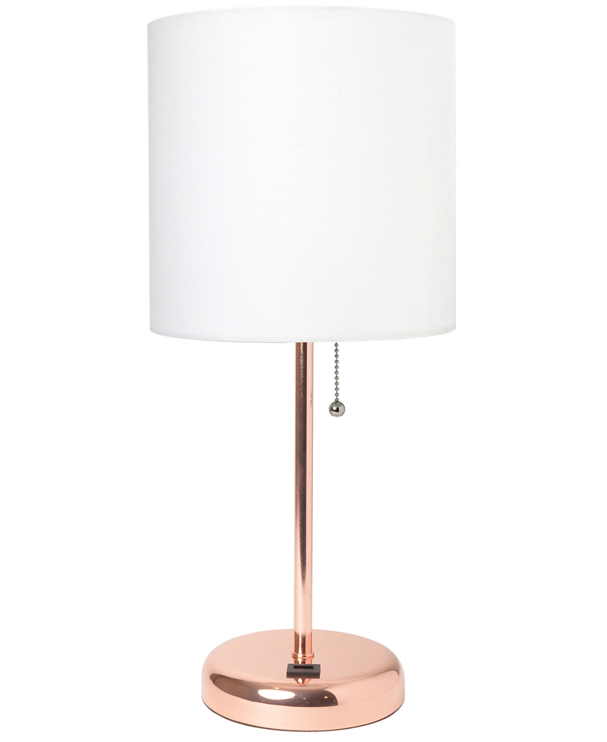 Shop Creekwood Home Oslo 19.5" Contemporary Bedside Usb Port Feature Standard Metal Table Desk Lamp In Multi
