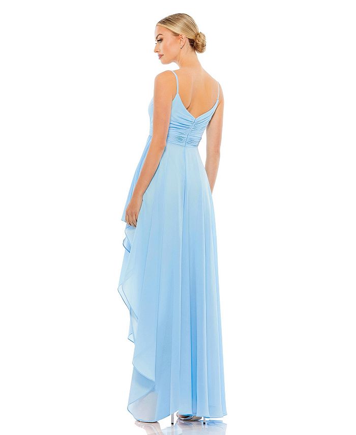 Mac Duggal Women's Ieena Sleeveless Asymmetrical Gown Macy's