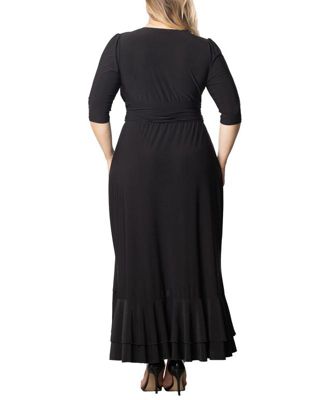 Plus Size Veronica Ruffled Evening Gown