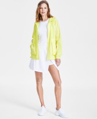 Womens Hooded Packable Zip Front Jacket Shelf Bra Tank Top Side Slit Skort Created For Macys
