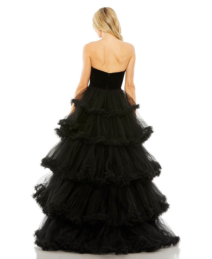 Mac Duggal - Sweetheart Strapless Ballgown with Stonework Waistband