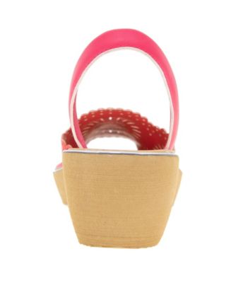 Women's Fine Glass Laser Wedge Sandals