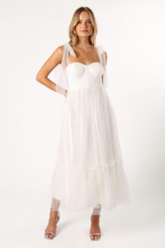 Petal and Pup Women's Floret Midi Dress - Off White