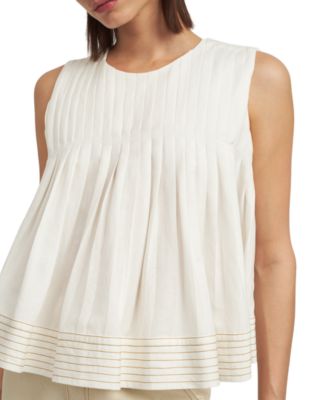 En Saison Women's Jesse Pleated Swing Top - Macy's