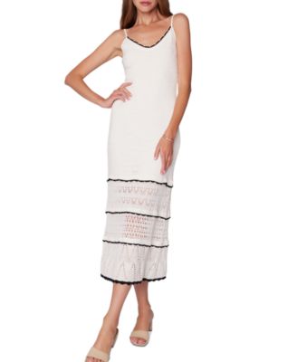 Lost + Wander - Women's Scallop Crush Knit Midi Dress