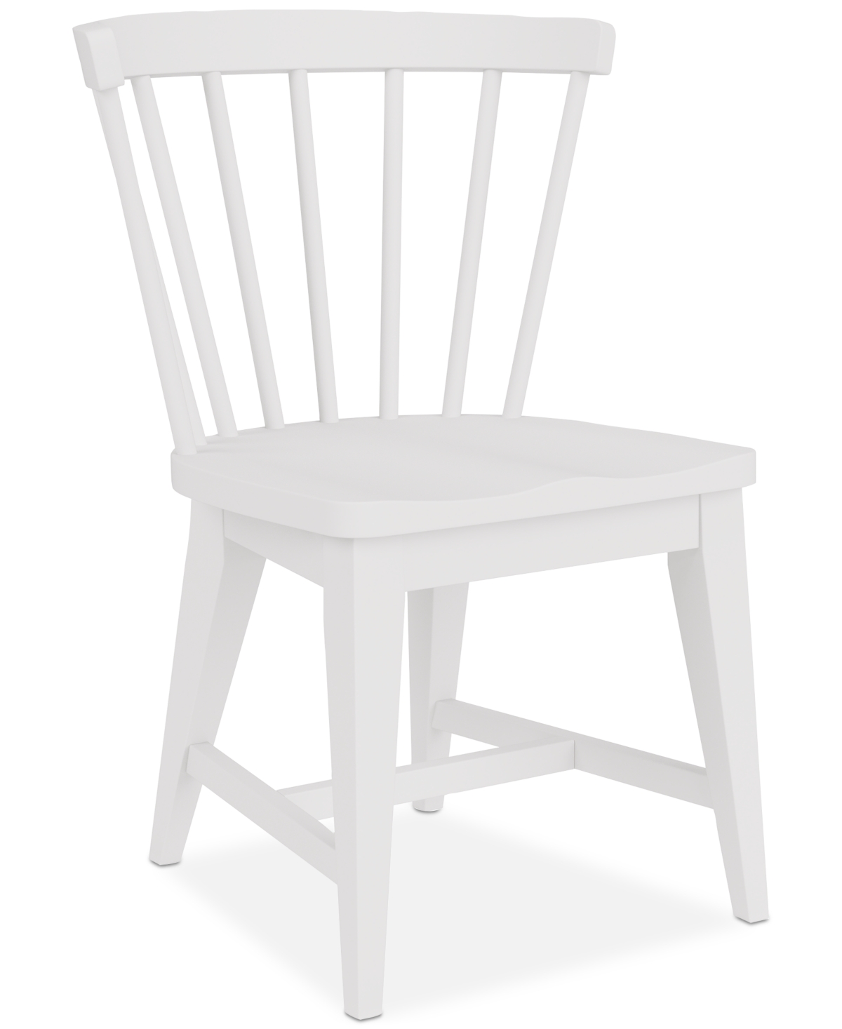Shop Macy's Catriona 2 Pc. Wood Side Chair Set In White