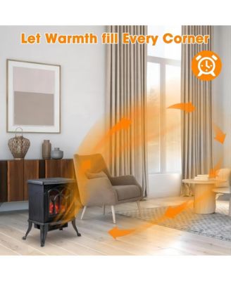 16in W Electric Fireplace Flame  Stove Heater Space Heater Indoor