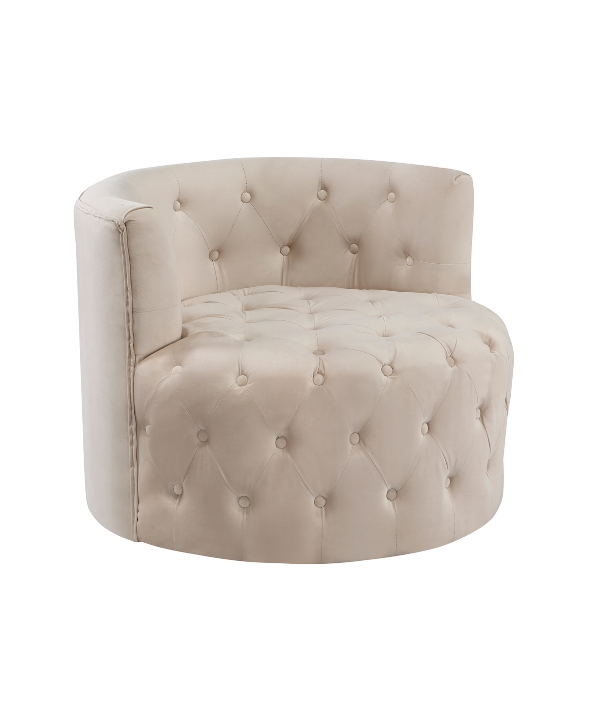 Homelegance White Label Rheit 33" Swivel Chair In Beige