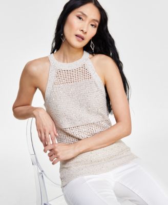 売れ筋商品|||スタイルアンドコー カットソー トップス レディース Plus Size Boat-Neck Knit Tank Top, Exclusively at Macy's Calm Daffodil S4GC1-U4274M-101.png