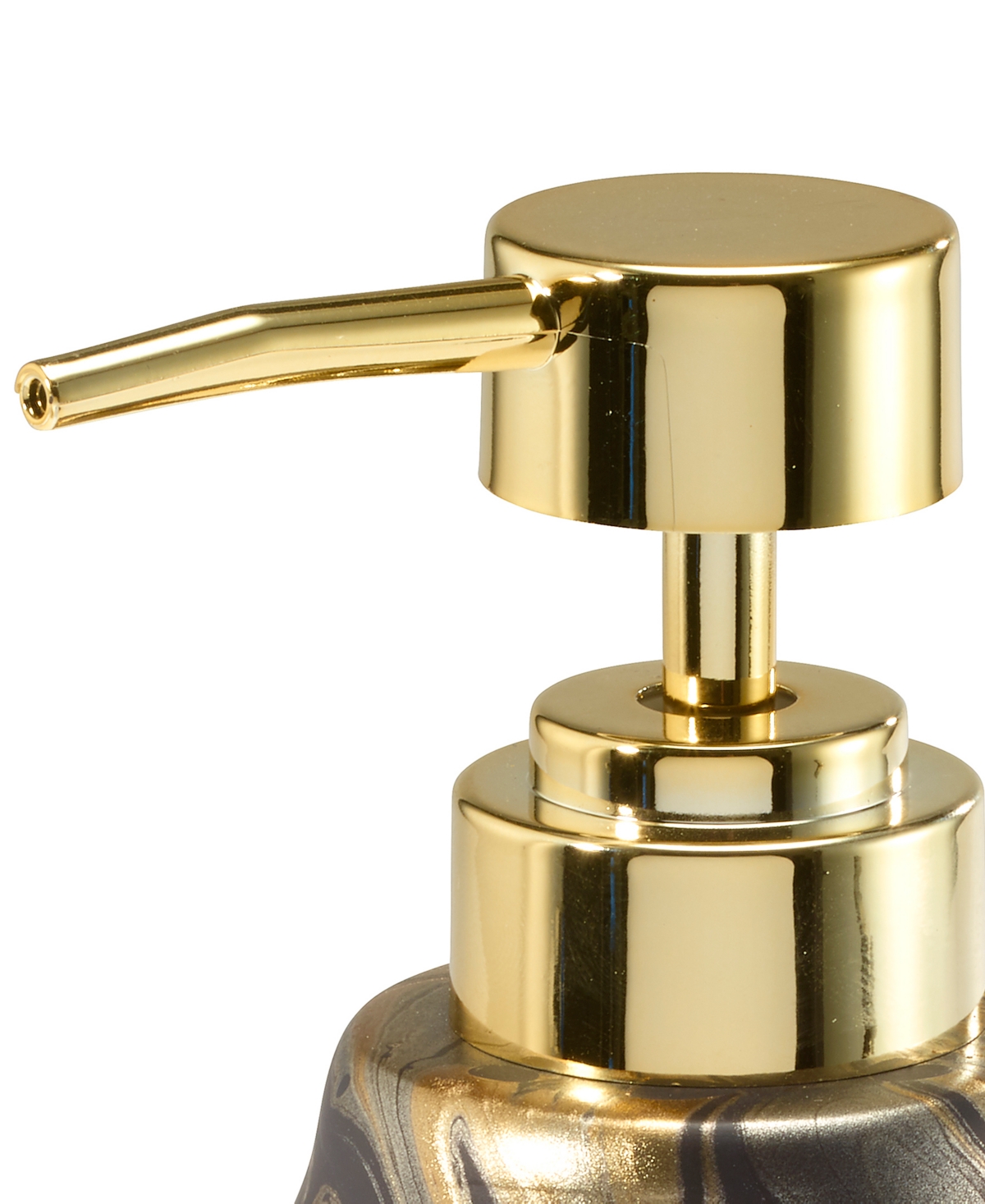 Nicole Miller Harper 4-pc. Bath Accessory Set In Blk,gold