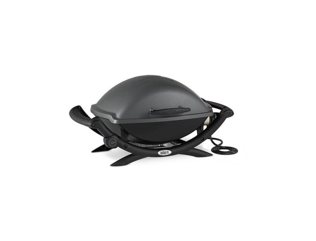 Weber Q 2400 Electric Grill with Thermometer and Tool Set - Black