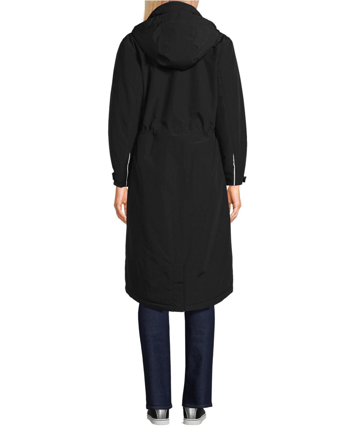 Женское пальто Lands' End Squall Waterproof Insulated Winter Stadium Maxi, цвет: Чёрный — фото 2