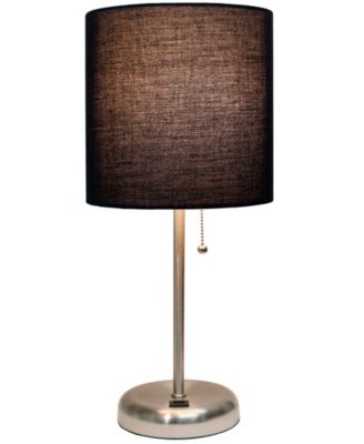 Oslo 19.5" Contemporary Bedside USB Port Feature Standard Metal Table Desk Lamp 