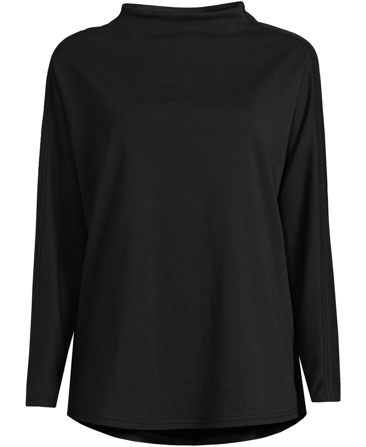 Lands' End Women's Sport Knit Funnel Neck Top