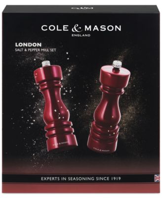 Cole Mason London 7" Wooden Salt & Pepper Mill Gift Set