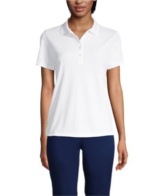 Women's Short Sleeve Solid Active Polo