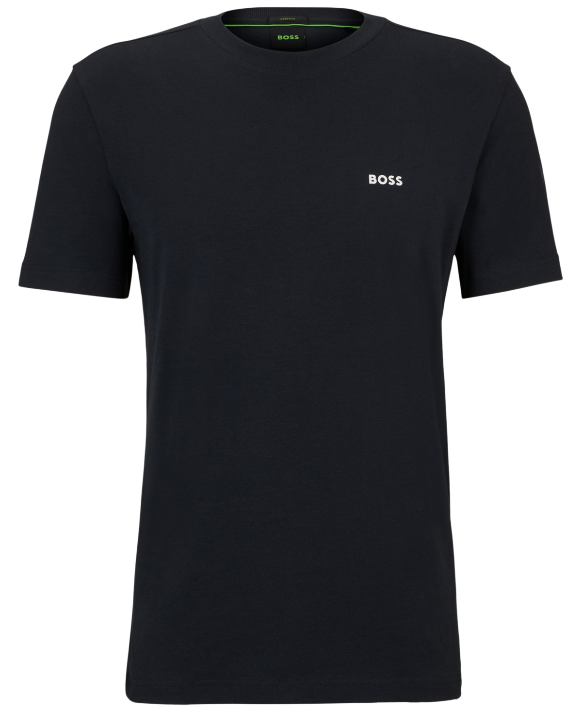 Shop Hugo Boss Boss By  Men's Contrast Logo Regular-fit T-shirt In Dark Blue