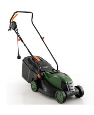 10 AMP 13 Inch Electric Corded Lawn Mower with Collection Box